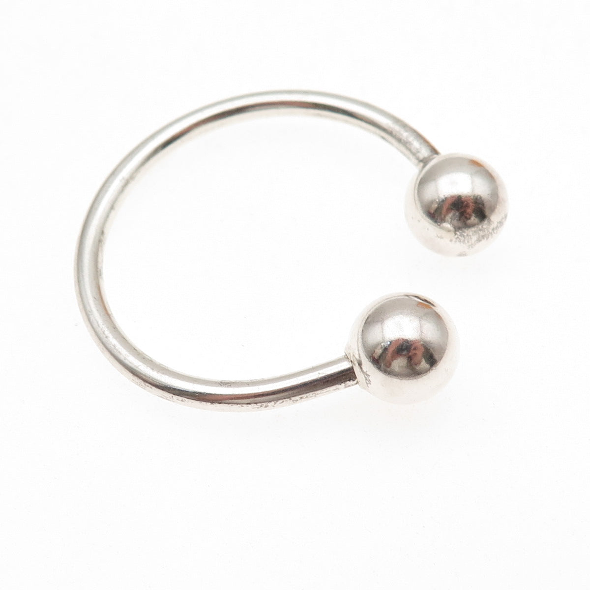 Tiffany & Co. 925 Sterling Silver Vintage Screw-Off Ball Key Ring Holder