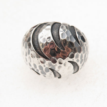 John Hardy 925 Sterling Silver Vintage Palu Macan Hammered Dome Ring Size 7.25