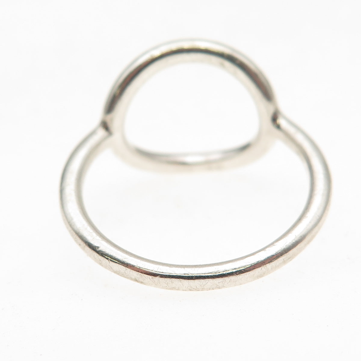 Silpada 925 Sterling Silver Vintage Karma Open Circle Ring Size 10