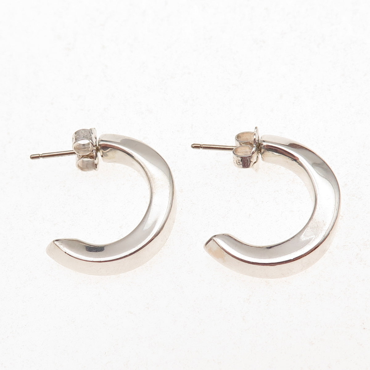 Tiffany & Co. 925 Sterling Silver Vintage Twisted Hoop Earrings