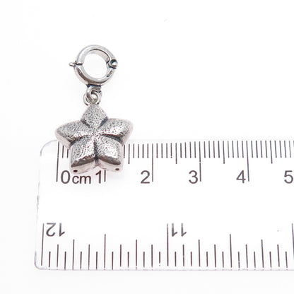 925 Sterling Silver Vintage Star Charm Pendant