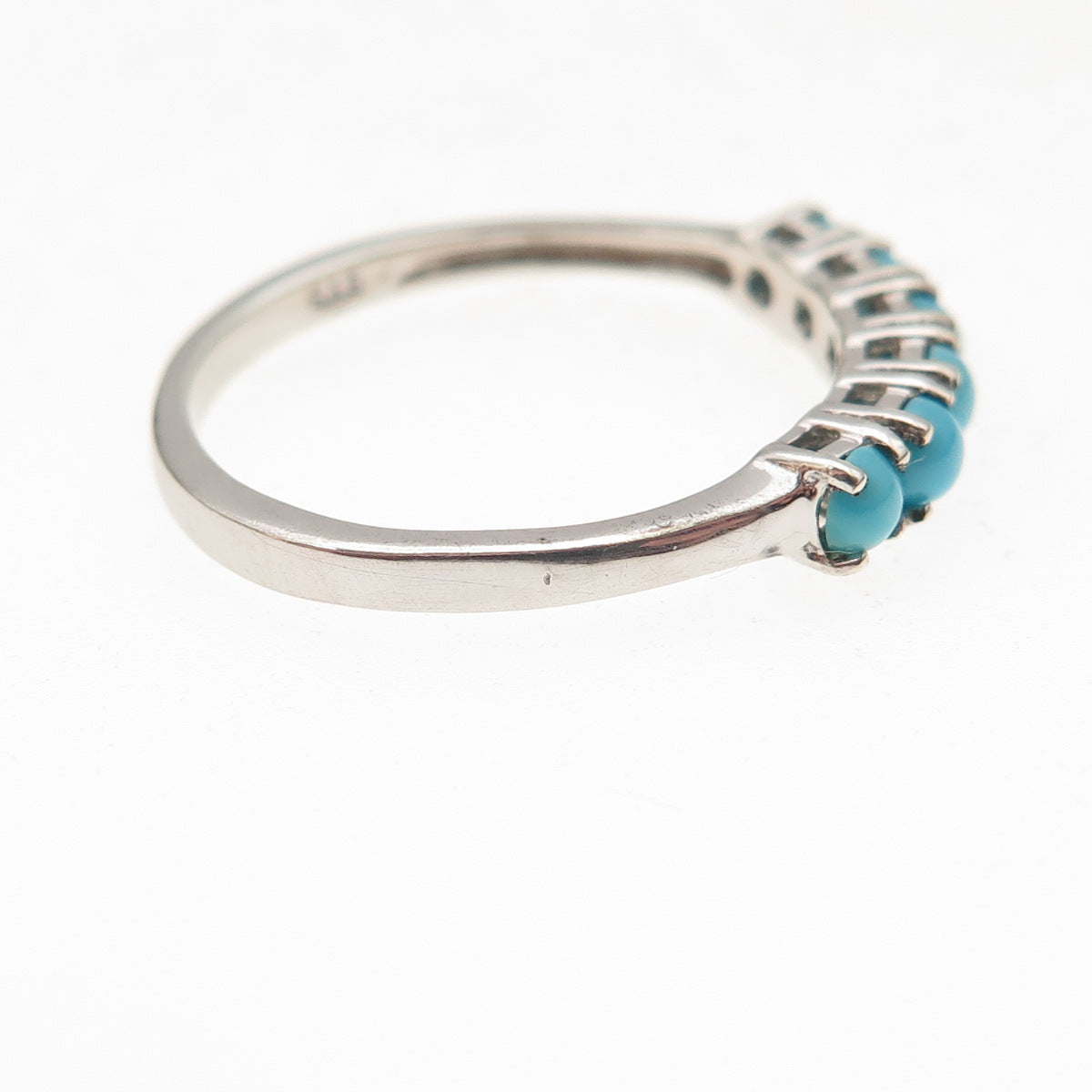 Chuck Clemency 925 Sterling Silver Real Sleeping Beauty Turquoise Ring Size 8.25