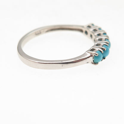Chuck Clemency 925 Sterling Silver Real Sleeping Beauty Turquoise Ring Size 8.25