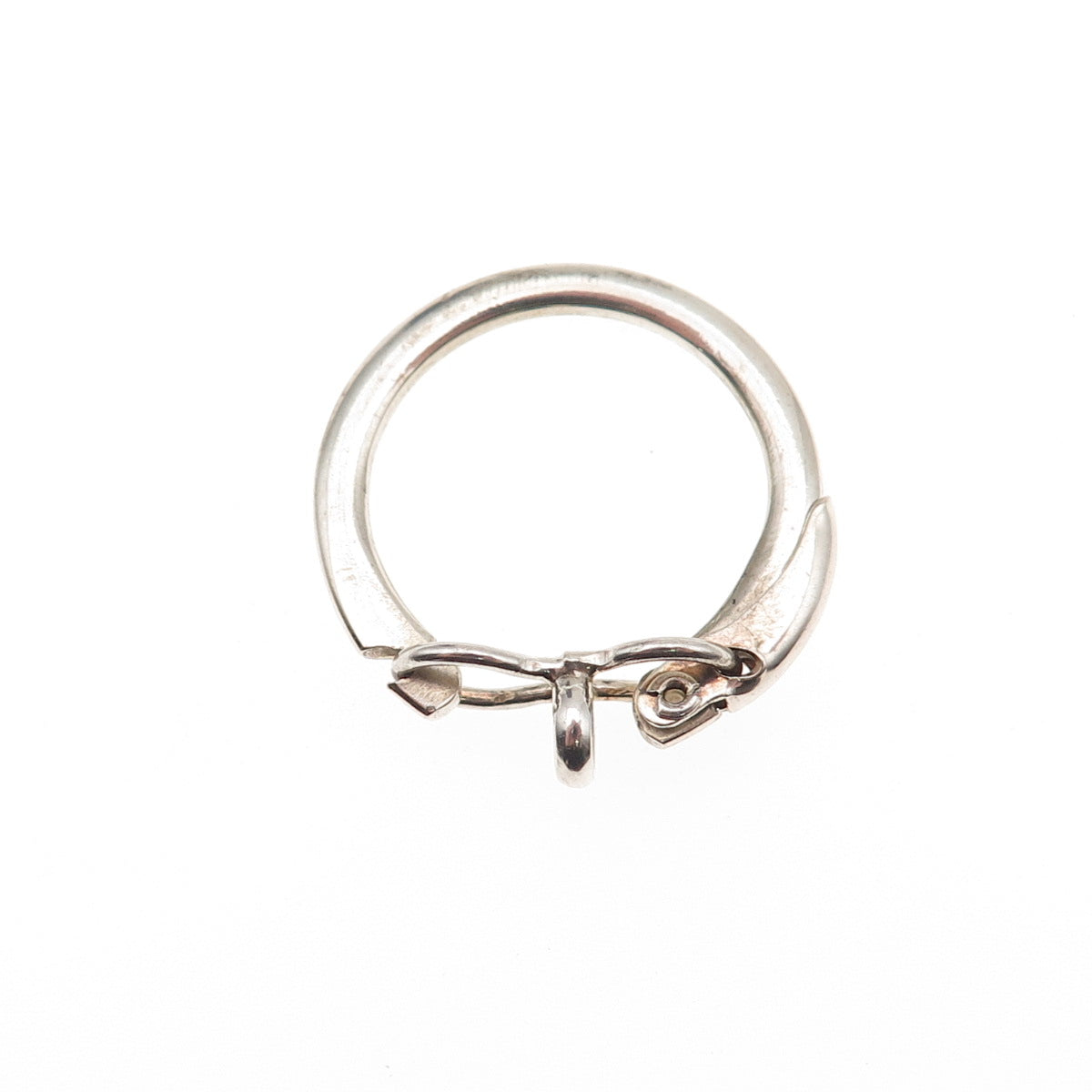 835 Silver Vintage Key Fob Ring Holder