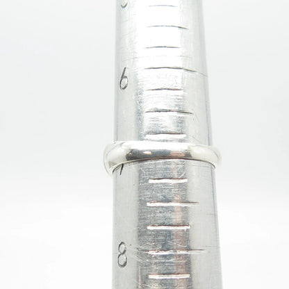 925 Sterling Silver Vintage Purple C Z Puffy Ring Size 7