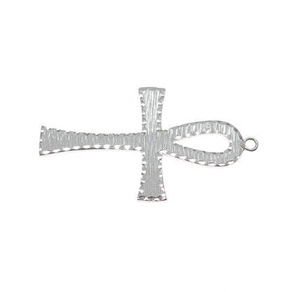 CARL ART 925 Sterling Silver Vintage Egyptian Ankh Pendant