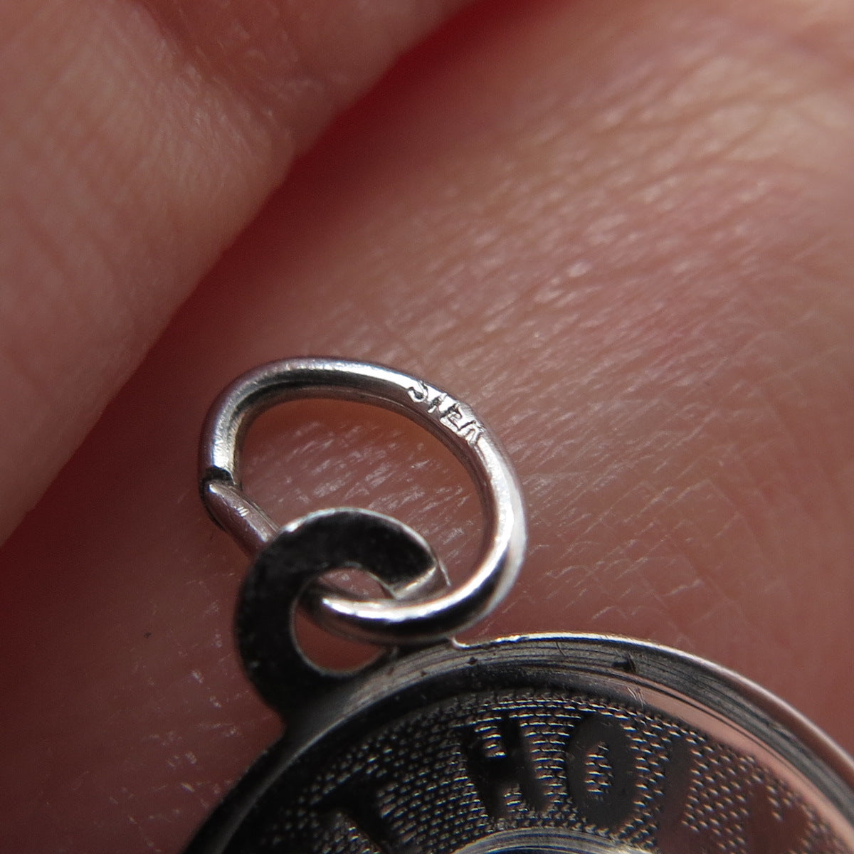 925 Sterling Silver Vintage First Holy Communion Religious Charm Pendant