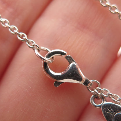 Pandora 925 Sterling Silver Cable Chain Necklace 16-18"