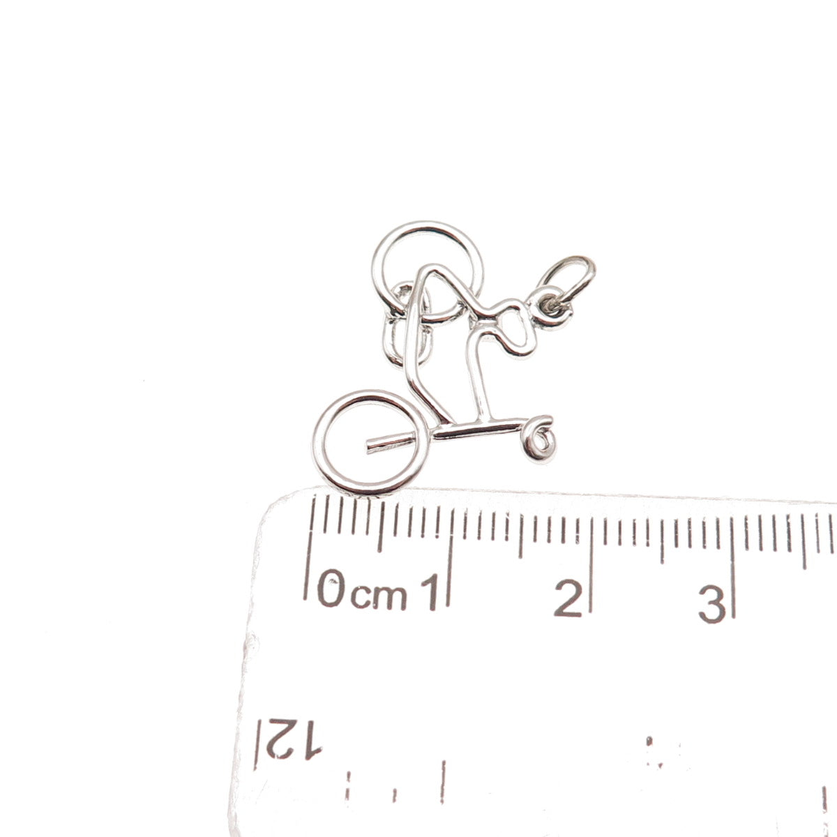 Town & Country 925 Sterling Silver Vintage Bicycle Mini Charm Pendant