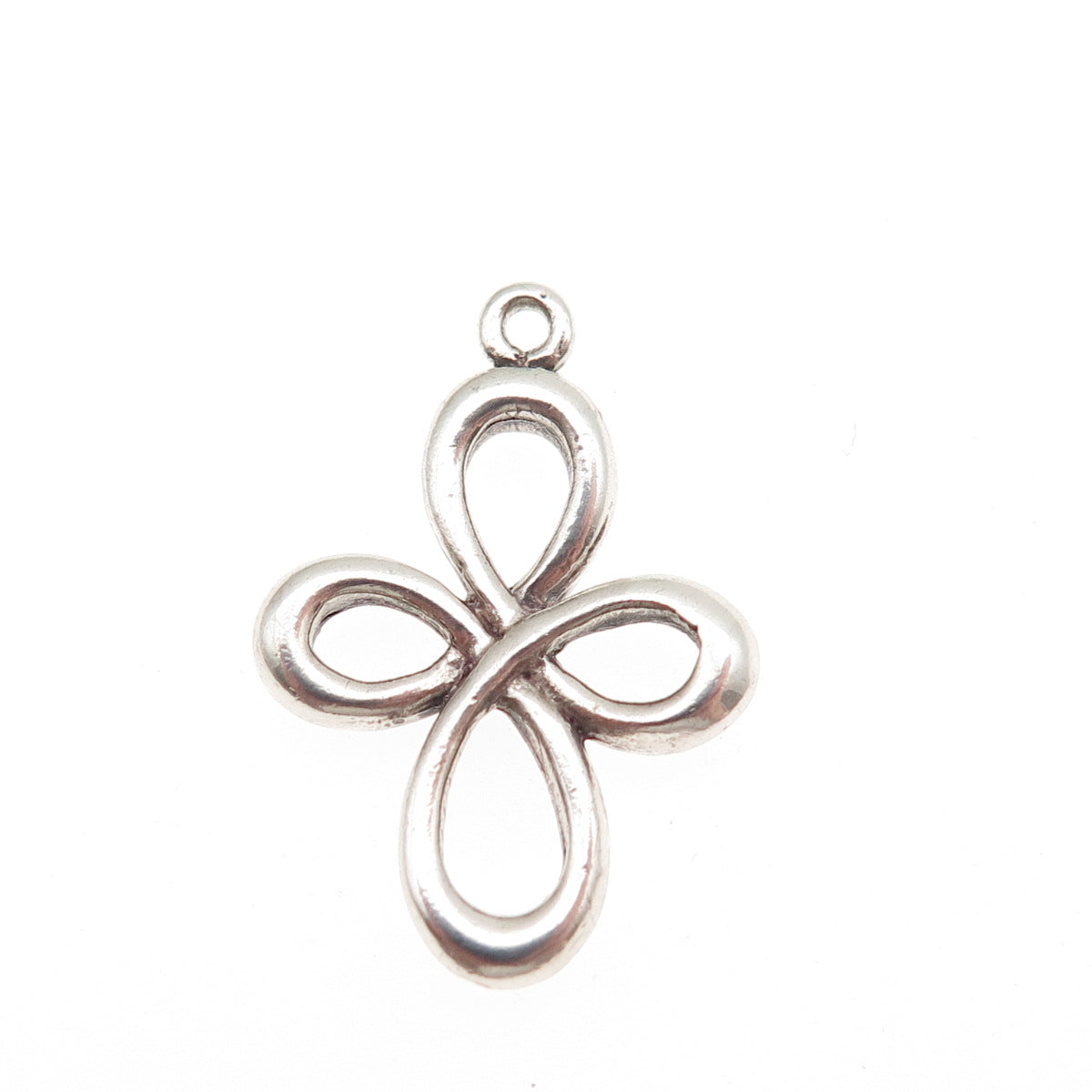 925 Sterling Silver Vintage Cross Ornate Mini Charm Pendant
