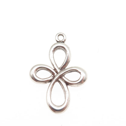 925 Sterling Silver Vintage Cross Ornate Mini Charm Pendant