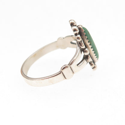 Bell Trading Post Old Pawn 925 Sterling Silver Vintage Turquoise Ring Size 5.75