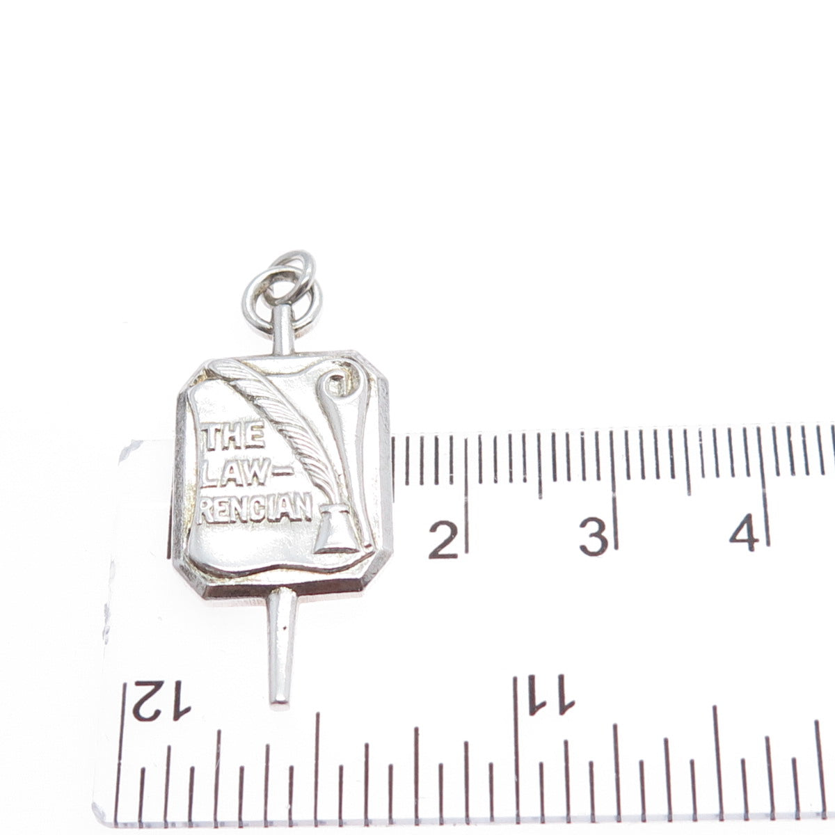 925 Sterling Silver Antique 1945 The Lawrencian Club Charm Pendant