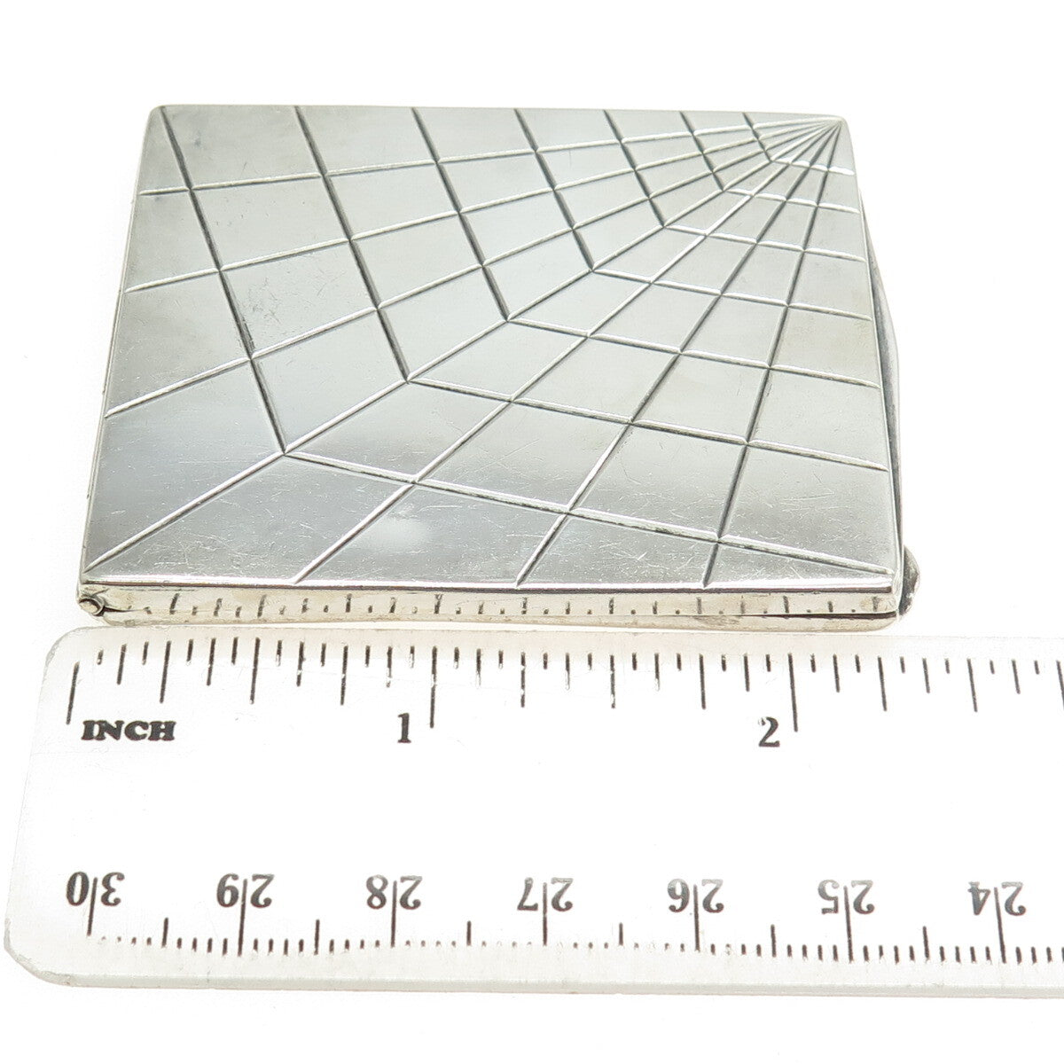835S Silver Antique MSM Germany Engraved "Otto" Pocket Case Holder