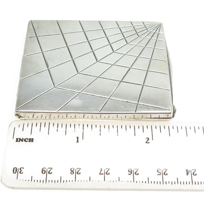 835S Silver Antique MSM Germany Engraved "Otto" Pocket Case Holder