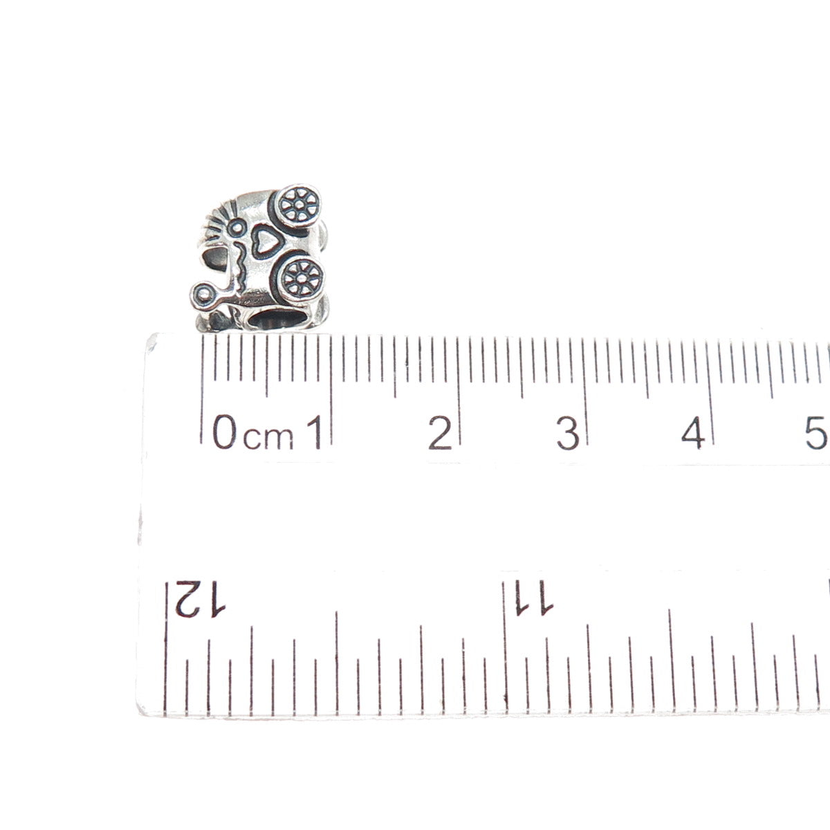 PANDORA 925 Sterling Silver Baby Carriage / Stroller Slide Bead Charm