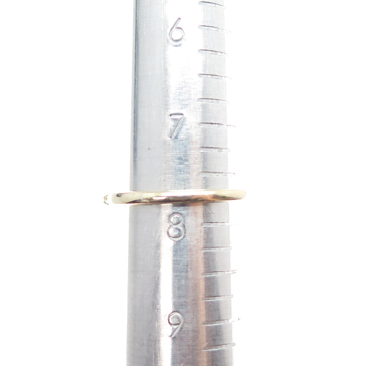 DSMK 925 Sterling Silver Gold Plated Real Diamond & Sapphire Ring Size 7.75