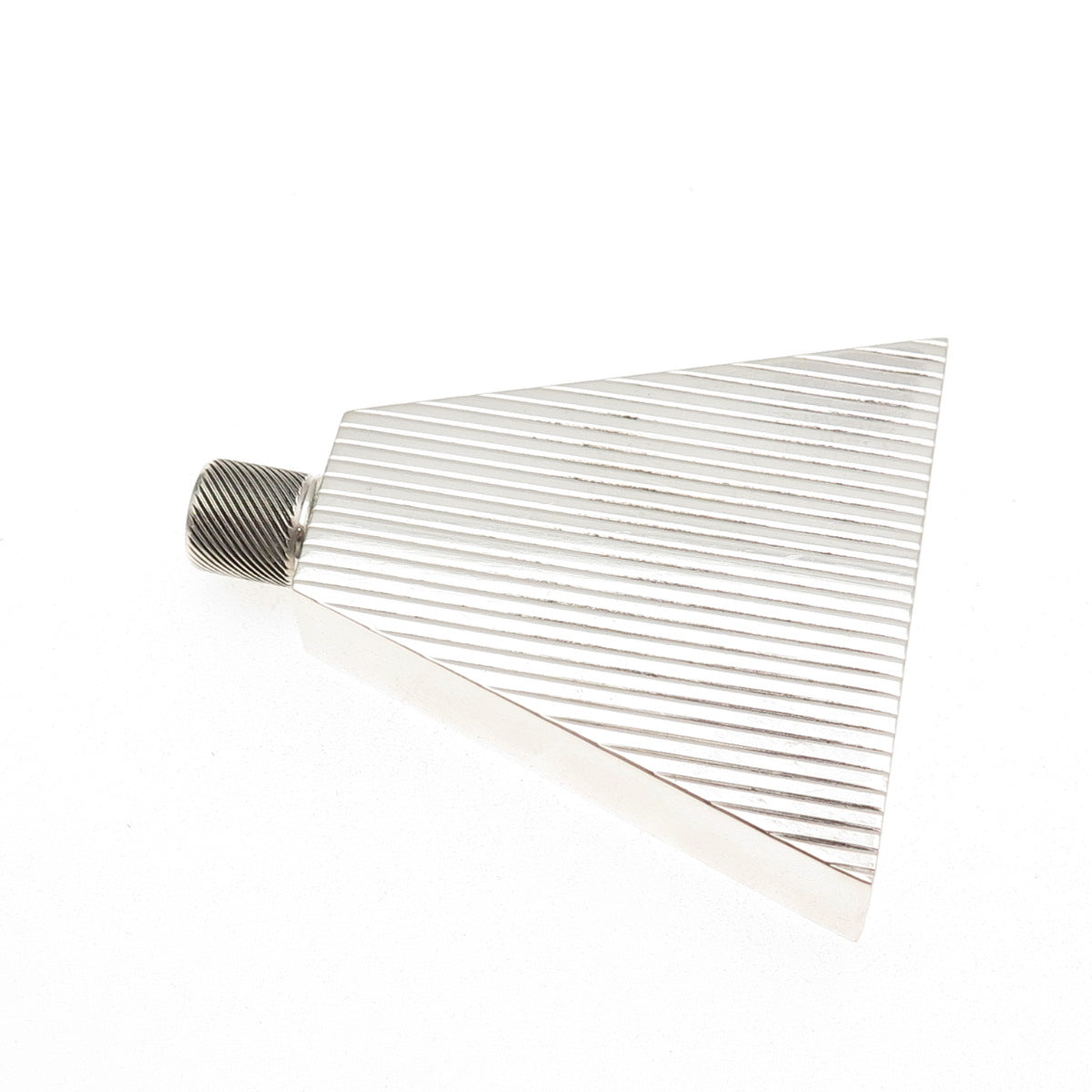 FORTUNOFF 925 Sterling Silver Vintage Italy Ribbed Perfume Bottle