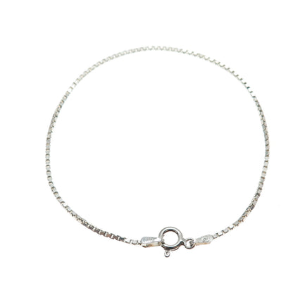 MILOR 925 Sterling Silver Vintage Italy Box Link Bracelet 7.25"
