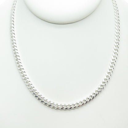 925 Sterling Silver Italy Miami Cuban Chain Necklace 25"