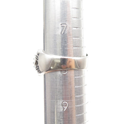 Collins Fine Jewelry Sterling Silver Vintage Real Tyrone Turquoise Ring Size 8