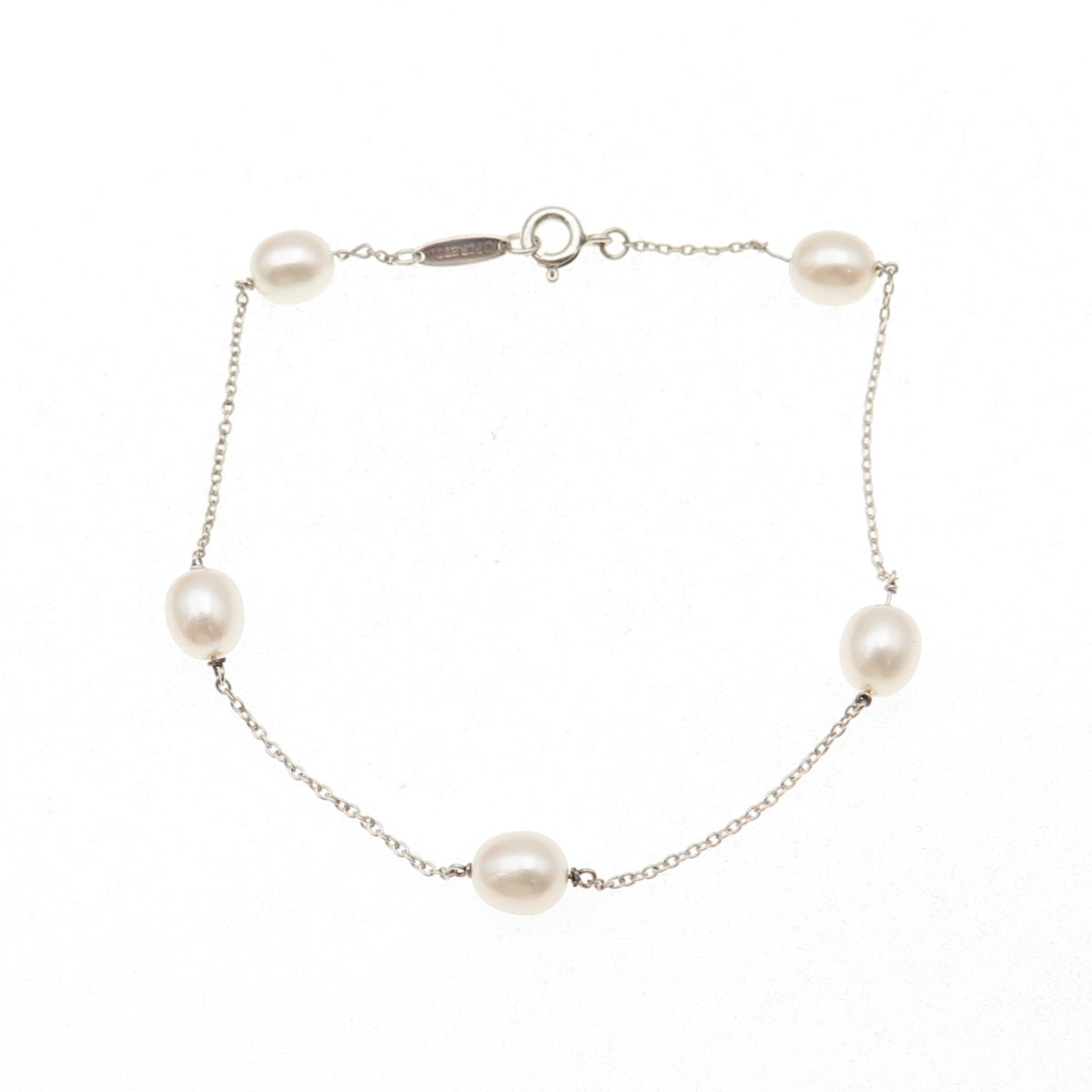 Tiffany & Co. Elsa Peretti 925 Sterling Vintage Pearl by the Yard Bracelet 7.5"