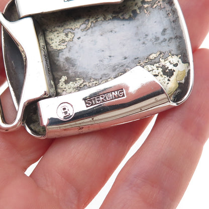 Hickok 925 Sterling Silver Antique Art Deco Letter B Initial Belt Buckle