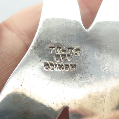 925 Sterling Silver Vintage Mexico Abstract Slide Pendant