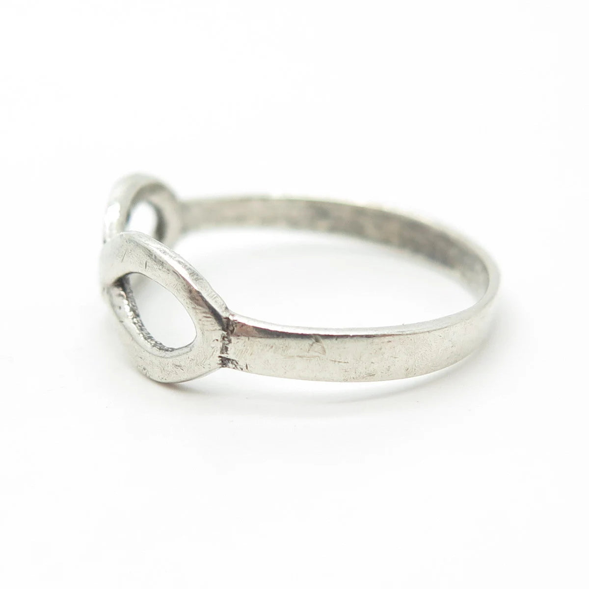925 Sterling Silver Vintage Infinity Ring Size 7.75