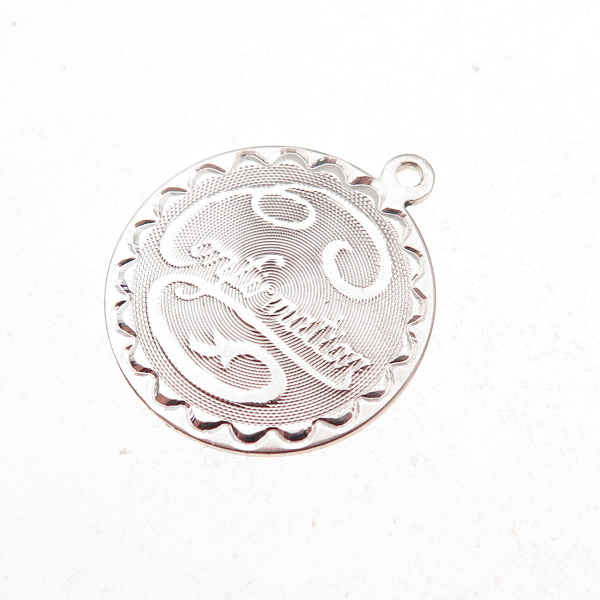 Spencer 925 Sterling Silver Vintage Confirmation Charm Pendant