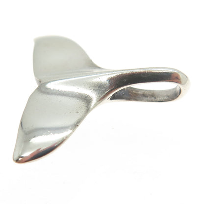 925 Sterling Silver Vintage Whale's Tail Pendant