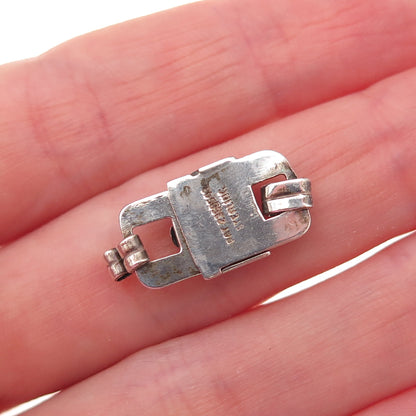 925 Sterling Silver Antique Art Deco Bracelet / Necklace Box Lock Clasp