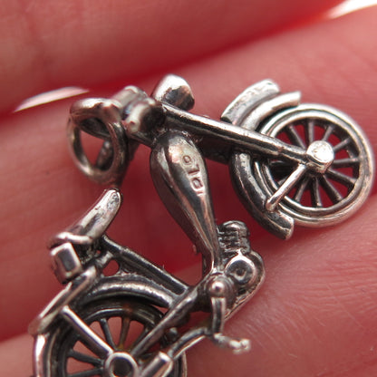 Payton Pepper & Sons Sterling Vintage 1971 Birmingham Motorcycle Charm Pendant