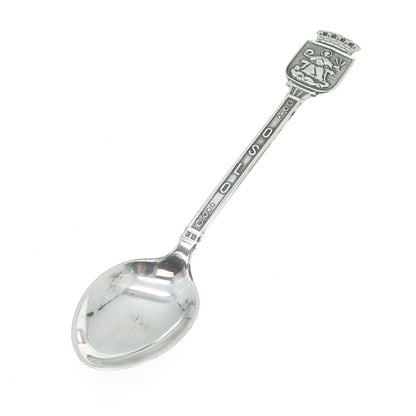 DAVID ANDERSEN 830S Silver Antique Norway Oslo States & Cities Coffee Spoon