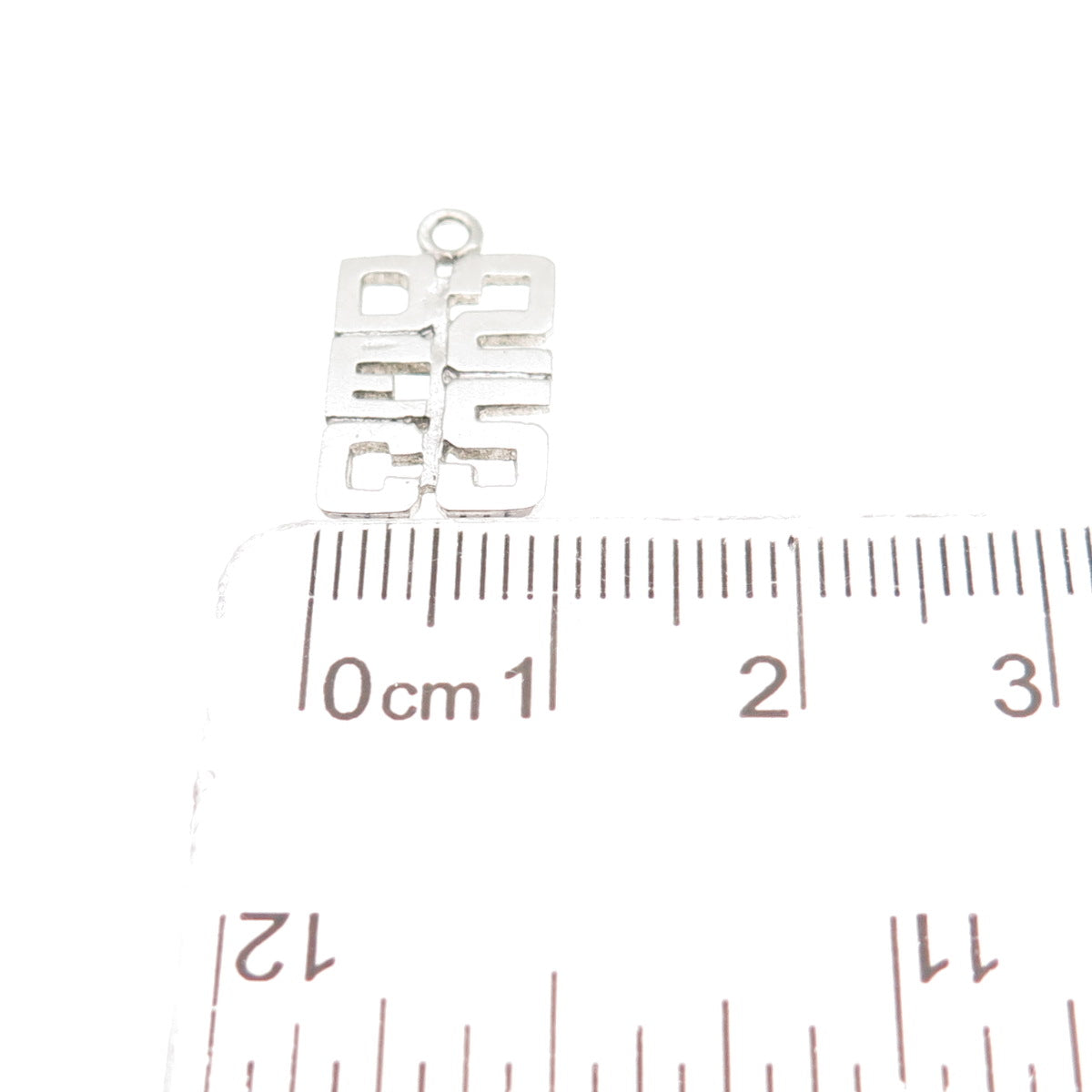 925 Sterling Silver Vintage December 25th Christmas Mini Charm Pendant
