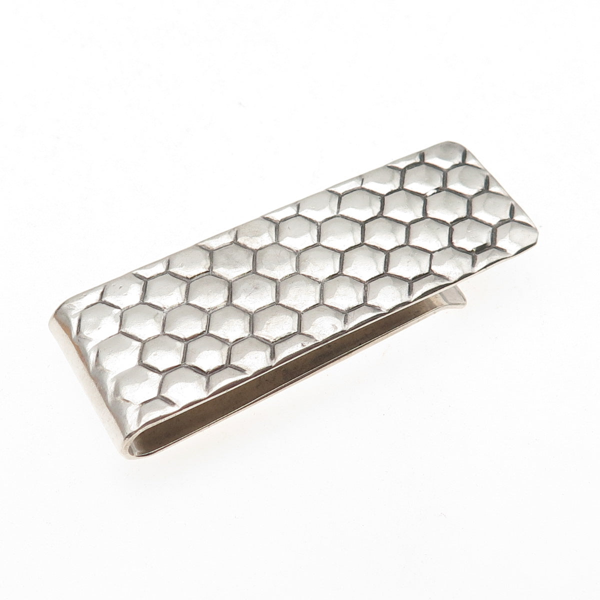 Tiffany & Co. 925 Sterling Silver Vintage Honey Comb Money Clip