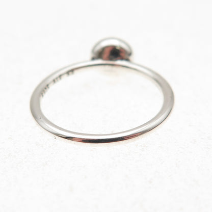 Pandora 925 Sterling Silver Real Citrine November Birthstone Droplet Ring Size 6
