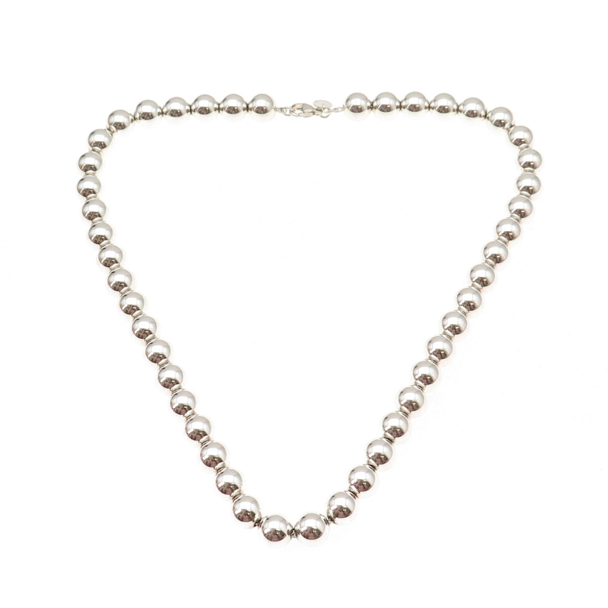 Tiffany & Co. Sterling Silver Vintage HardWear Ball Beaded Chain Necklace 18"