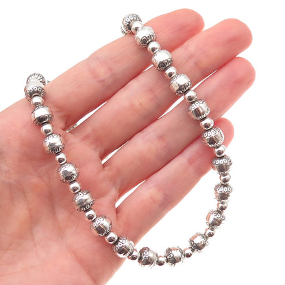 Carolyn Pollack Old Pawn Sterling Silver Vintage Navajo Pearls Necklace 20-22"