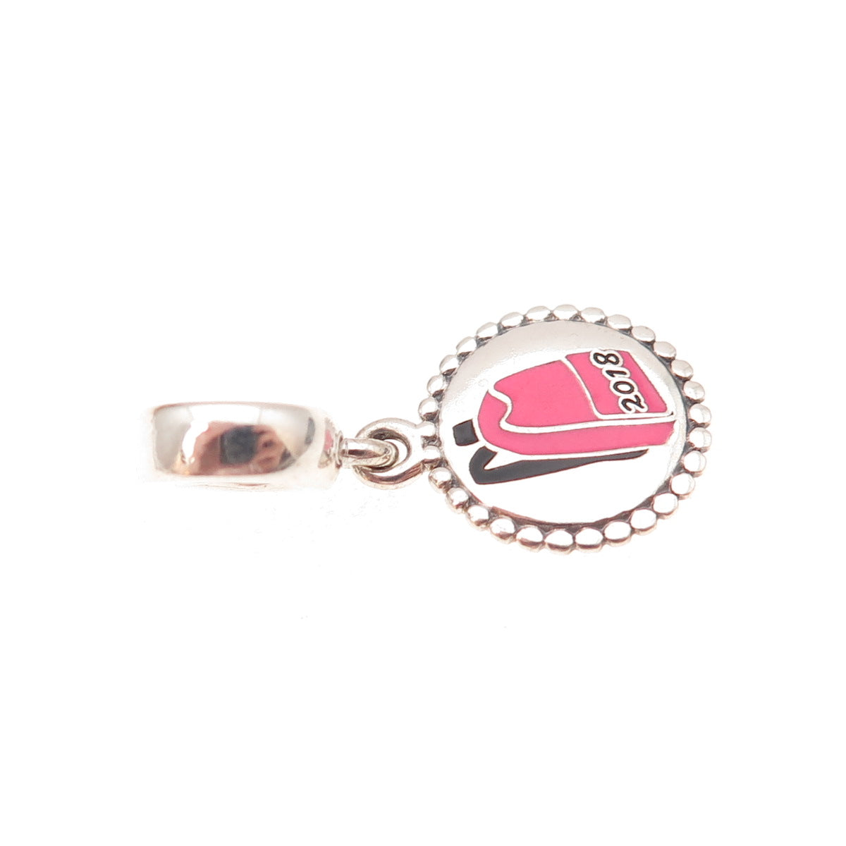 Pandora 925 Sterling Silver Enamel 2018 Backpack Dangle Charm