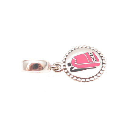 Pandora 925 Sterling Silver Enamel 2018 Backpack Dangle Charm