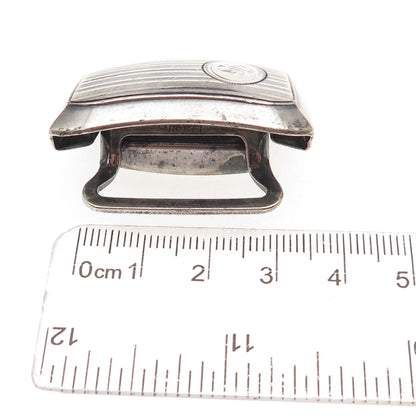 Wadsworth 925 Sterling Silver Antique Art Deco Letter S Initial Belt Buckle