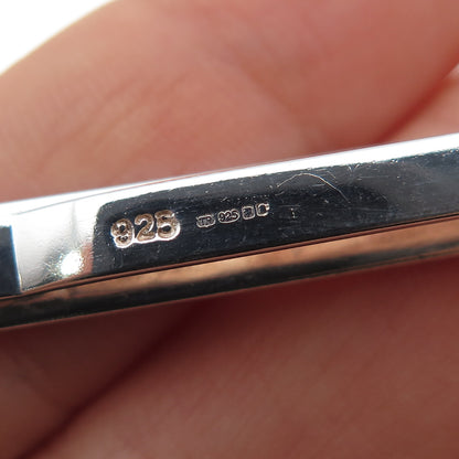 925 Sterling Silver Vintage PINK England East London / Go Arsenal Tie Clip