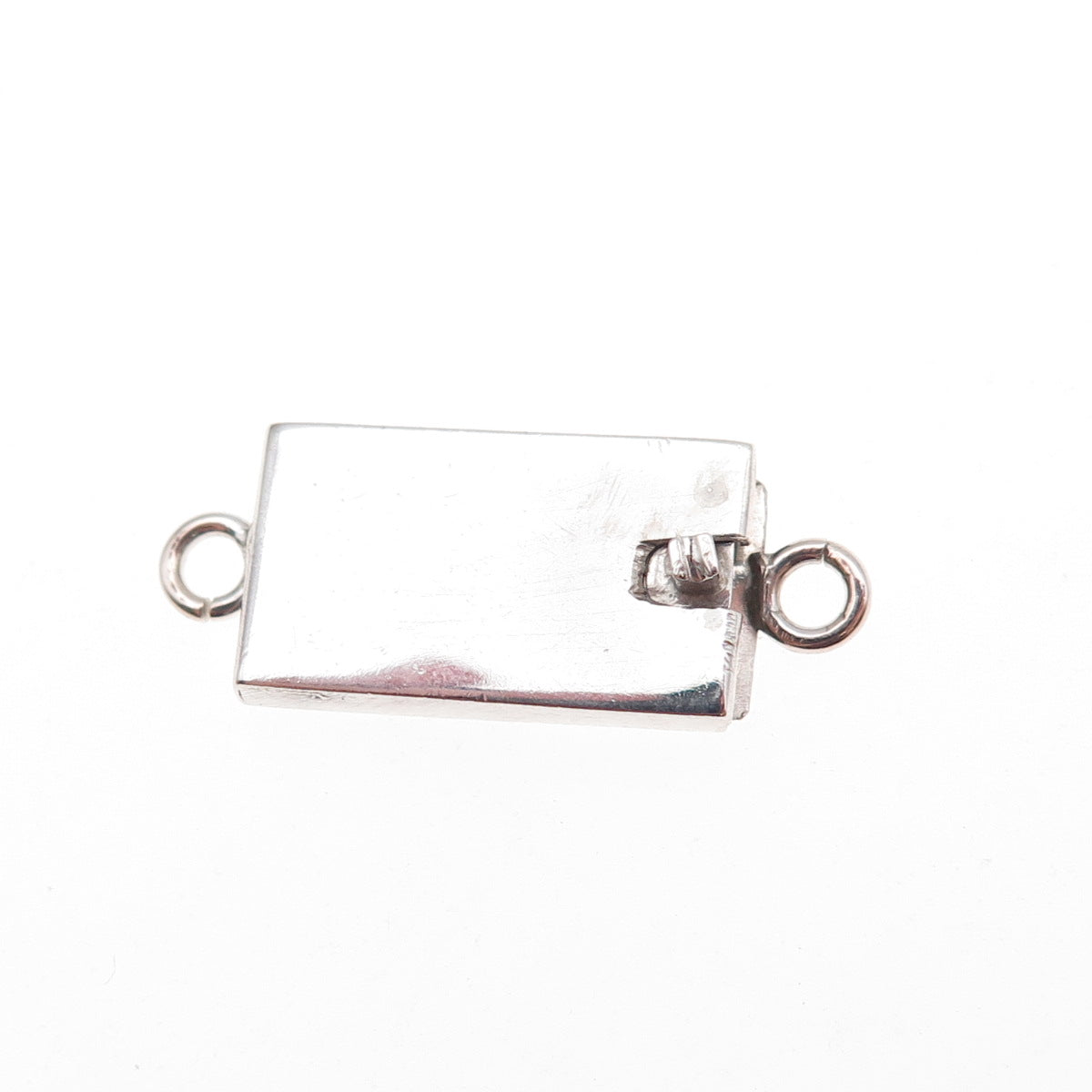 800 Silver Vintage Bracelet / Necklace Box Lock Clasp