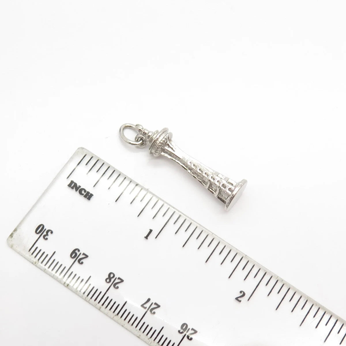 925 Sterling Silver Vintage H.L.P. Tower Pendant