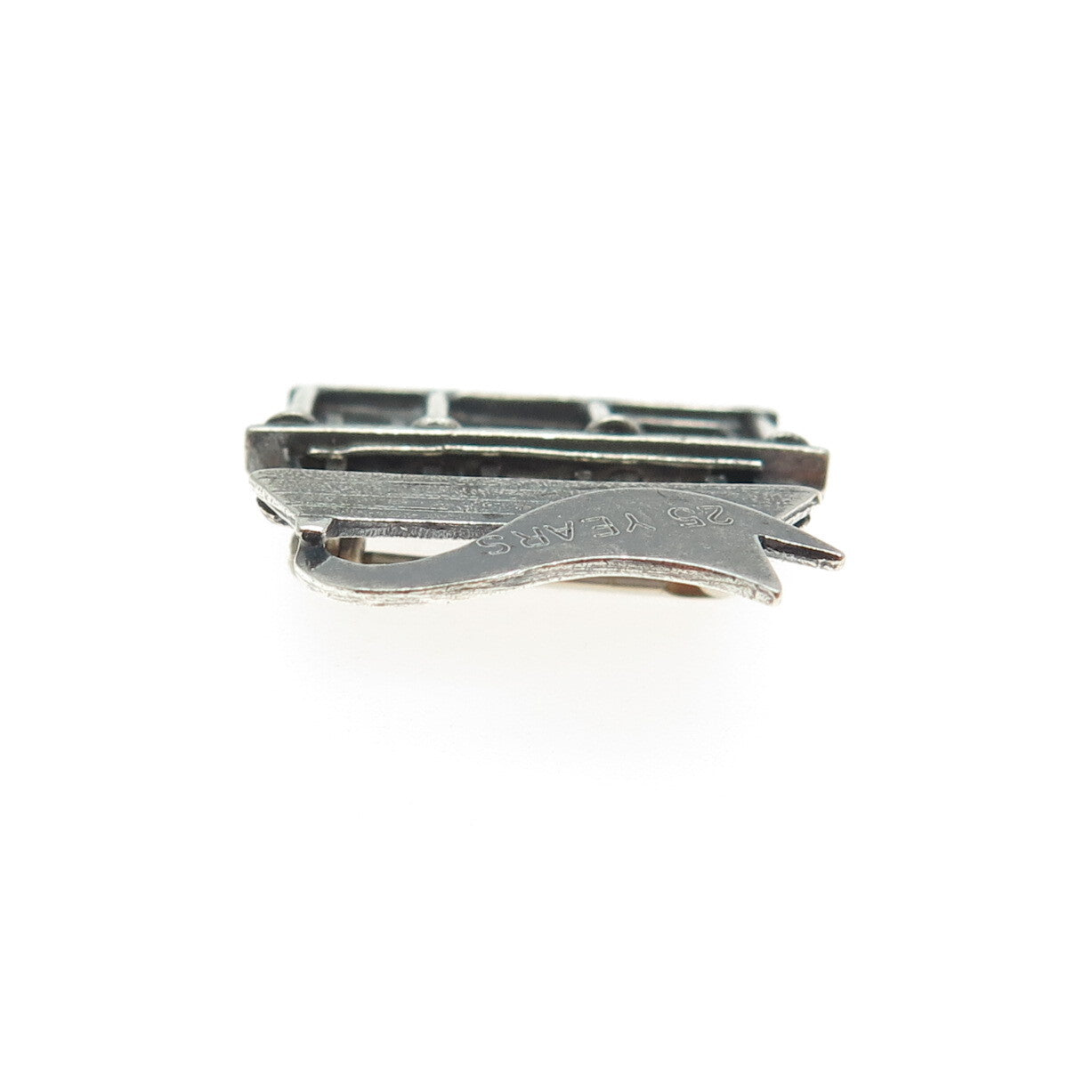 VVW 1997 925 Sterling Vintage 25 Years Anniversary House Oxidized Brooch