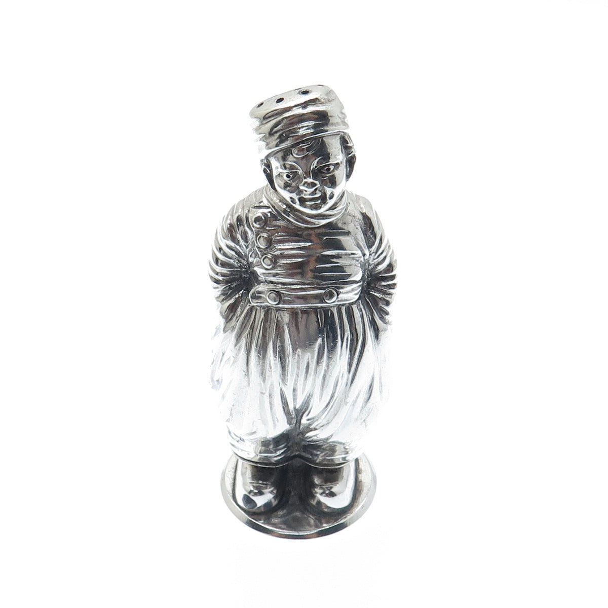 BERTHOLD HERMANN MULLER 925 Sterling Antique 1914 Dutch Boy Salt / Pepper Shaker