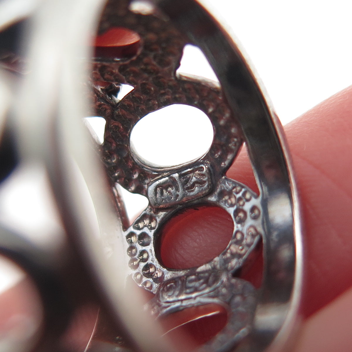 925 Sterling Silver Vintage 2000 Millennium Wide Band Ring Size 7