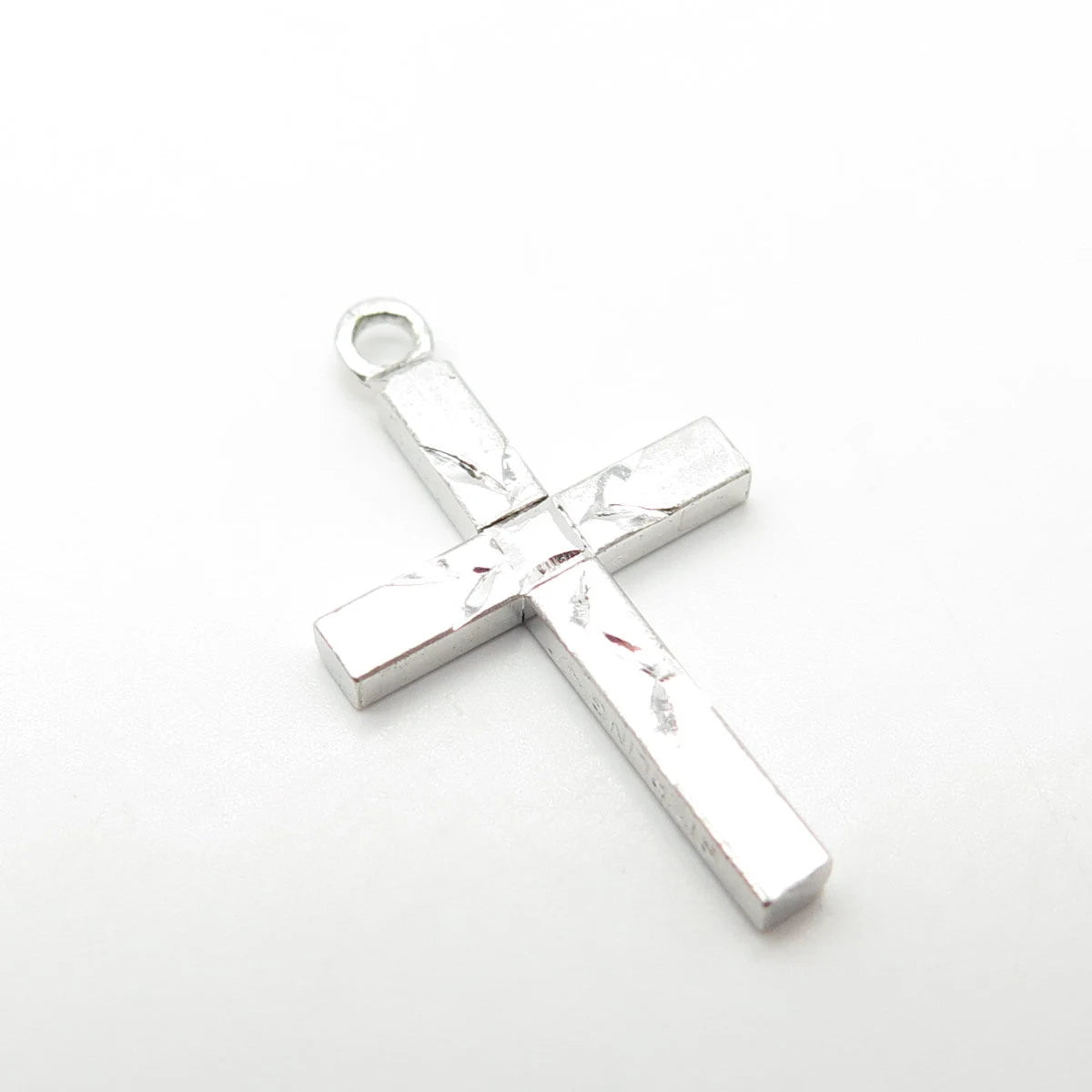 925 Sterling Silver Vintage Vargas Cross Pendant