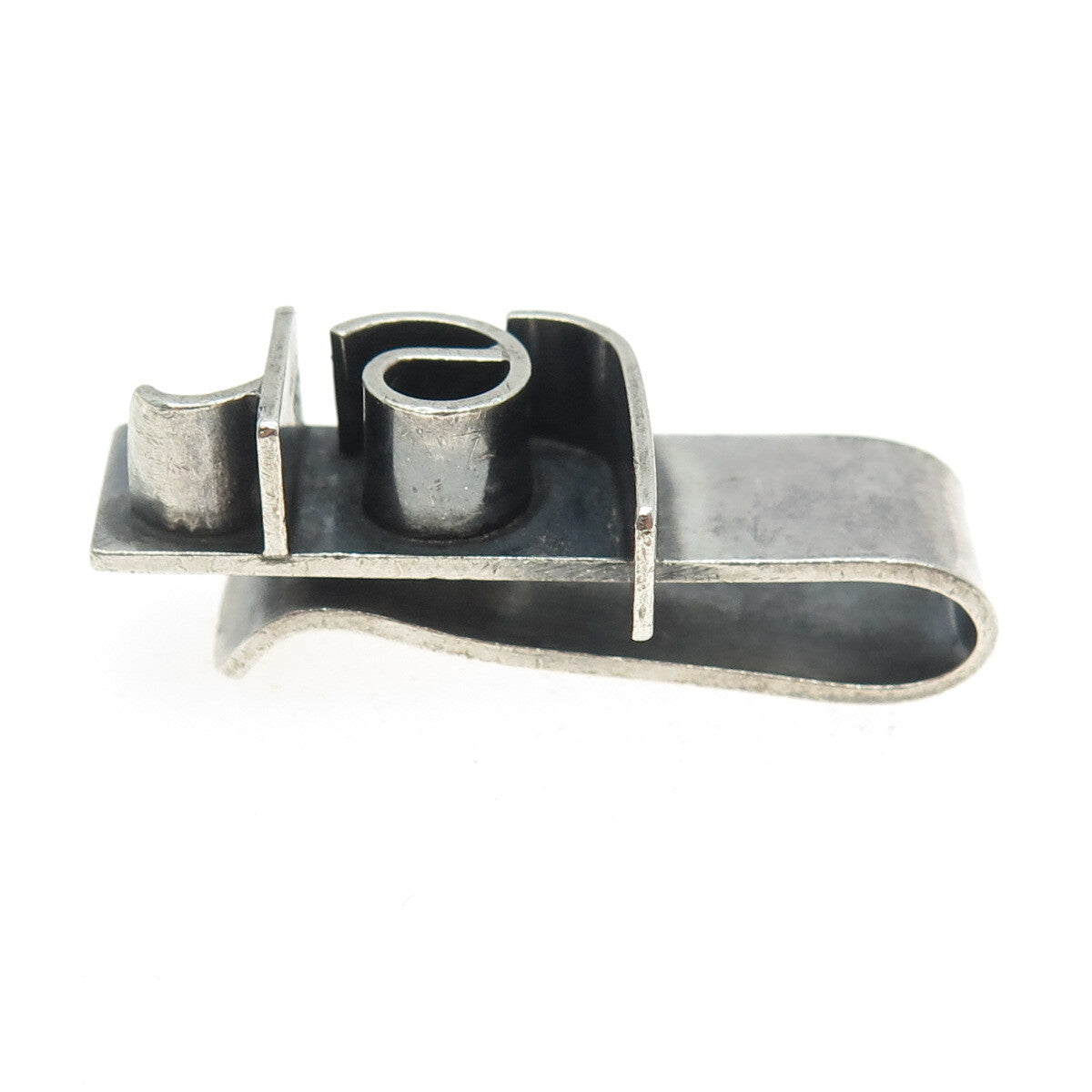 TENDLER 925 Sterling Silver Vintage Modernist Tie Clip